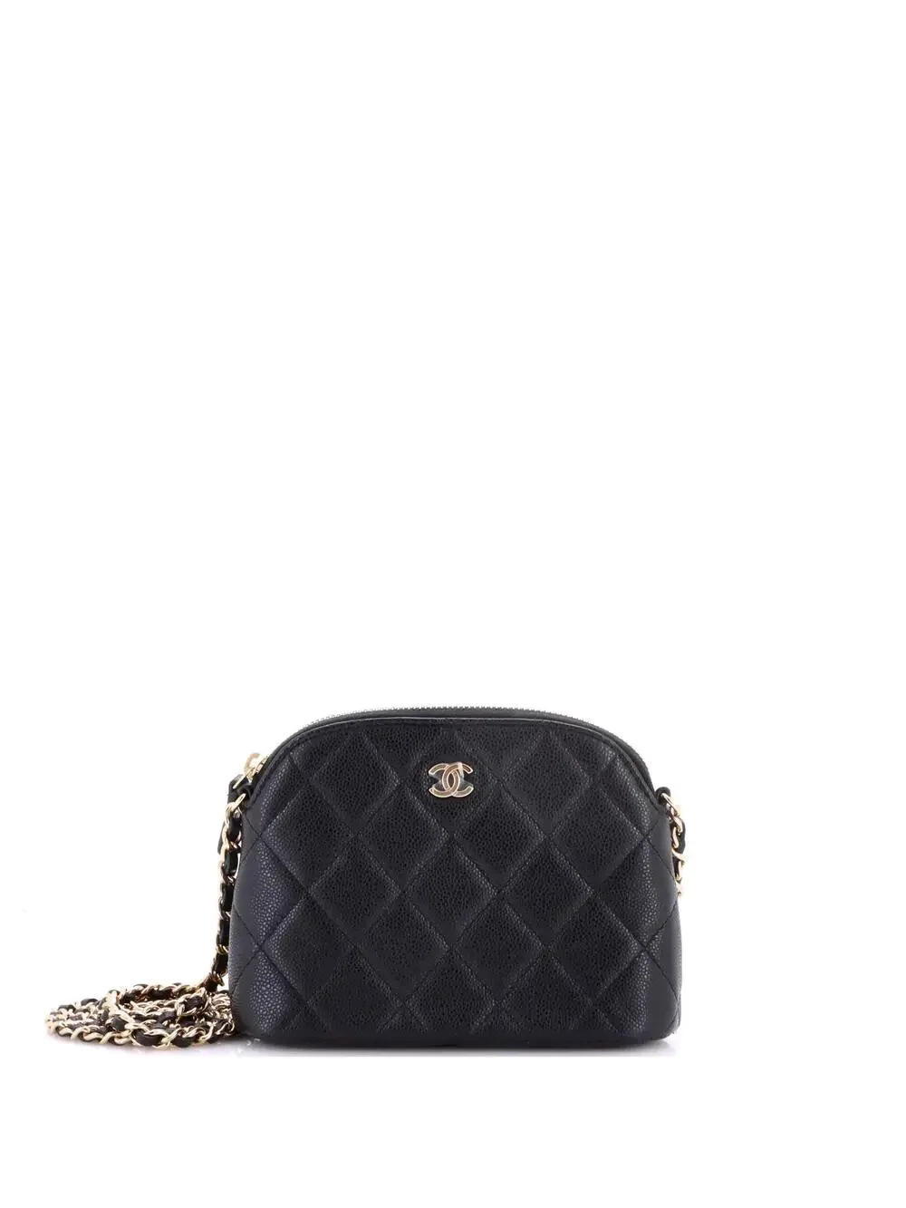 Chanel Cc Dome Zip Clutch With Chain #281377C49B